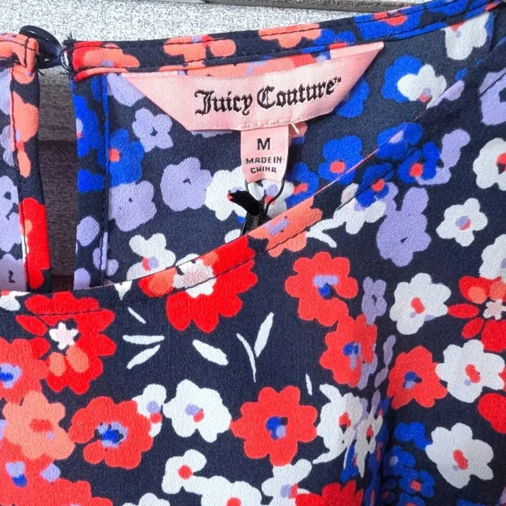 NWT Juicy Couture Floral Sleeveless Top Size M